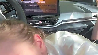 Schoolgirl Footjob in the Car