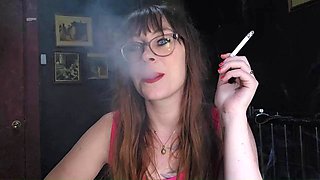 Ms. Thrope Smokes and the Smoking Mouth Dildo