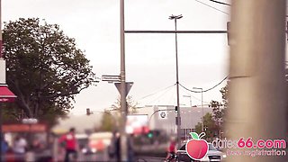 POV Pickups featuring Lou Nesbit's outside sex