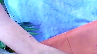 Stranger guy fucks horny skinny teen who then fucks him with strapon