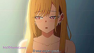 Kitagawa x Gojo Kun: Unexpected Bathroom Sex with Busty Blonde Stepsis