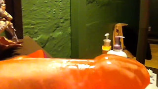 So many cum ropes on so many dildos