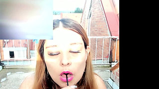 Swallowing a Toy of More Than 1 Meter on the Terrace of My House Double Camera