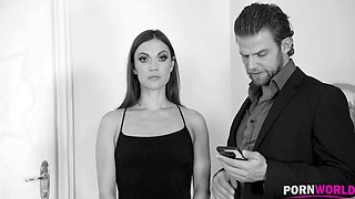 Petite human sex doll Alyssa Reece fulfills his Hardcore BDSM fetish needs GP1074