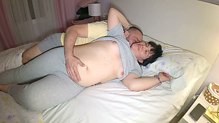 I Fuck My Wife Passionately. Cumming Inside Her Cute Vagina