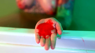 Bath Ritual Turns to Hard Dildo Riding & Intense Orgasm