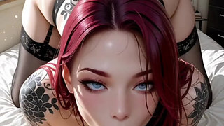 Hentai anime - Enjoying my friend's ass at night, moans with pleasure