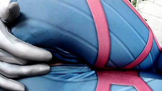 Blonde tight pussy babe solo toy fun in glamour masturbation