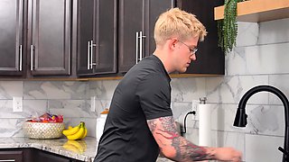 Bratty step sister teen bosses her new step brother around