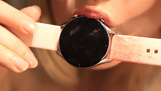 Watch Licking Fetish - Extreme Close-up Wristwatch Worship