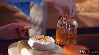 Brunette beauty Freya Parker makes out with bbc Anton Harden