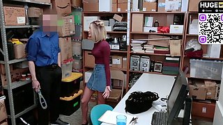 Busty blonde woman gets a yam-sized hard-on from her friend