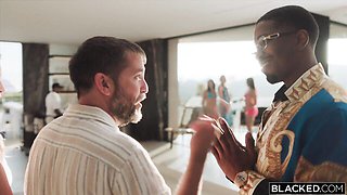 Blowjob video with lissome Lexi Lore and Jonathan Jordan from Blacked.Com