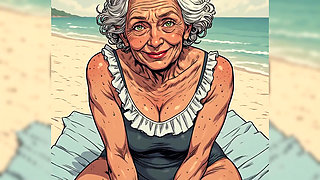 Revealing Swimsuits with Mature Cleavage (naughty Ai)