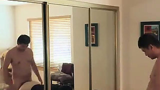 190cm 100kg Chinese Stud Gets Blowjob on the Balcony and Fucks Chinese Slut in the Bedroom