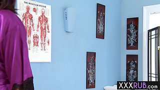 Big cock client enjoys perfect blowjob