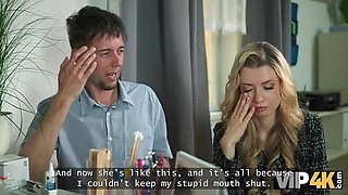 Hot Czech Wife Gets Wet Pussy in Front of Cuckold Husband - Lenka Sosh HD Cheating Sex