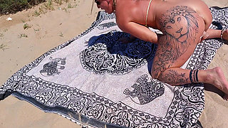 A Good Bitch Fucked on the Beach