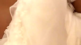 Asian Tight Pussy Scene-3_japanese Girl Dressed as a Bride Fucked with Dildos and Cocks in a Threesome