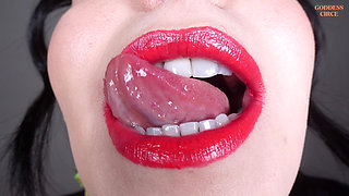 Inhale My Smoke - Close-up of the Mouth and Ugly but Hot Lipstick