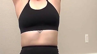 Stretching in My Tight Legging