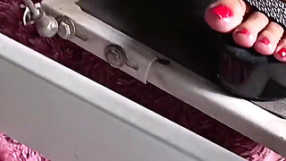 The Guy Who Repairs My Machine Masturbates While Watching Me Pump the Pedal on the Sewing Machine