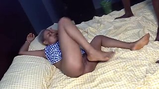 Amateur Teen Takes Two Big Black Dicks Hard in Her Tight Pussy - New Positions
