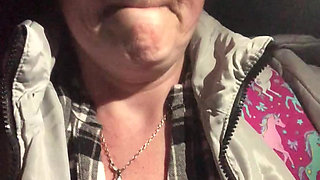 Got My Tits Out to Try and Cool Down Whilst Walking at Night