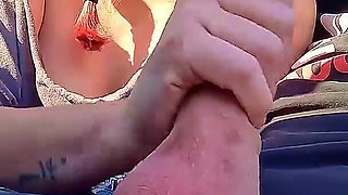 Blowjob in the Car, Cum