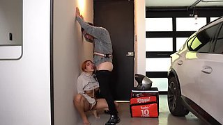 Busty Latina Celeste Alba Gets Fucked Hard By Handsome Delivery Guy JeanPaul