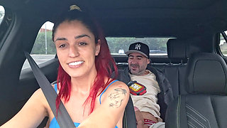 App Driver Catches Passenger Masturbating From Behind!