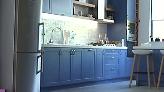 Stepmom Helps Stepdaughter with Her First Time - Threesome with Boyfriend