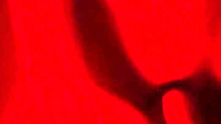 Oily Masturbation in Red Monochrome