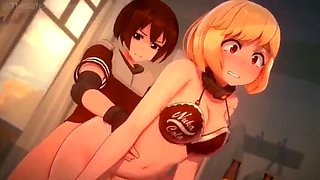 Big Tits 3D Animation - Anna Anon Sexy Compilation