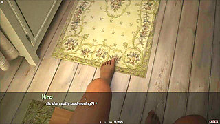 Japanese Stepmom Naked and Helps Injured Stepson Taking Shower