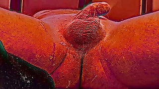 Learning How to Remove Pubic Hair From a Man Using Liquid Wax Depilation