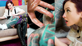 Tattooed Chick Gets Extreme Anal Fisting