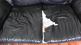 Leather Couch Squirt Part 2