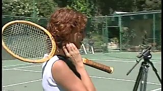 Sexy chick with perfect body is getting plowed outdoors