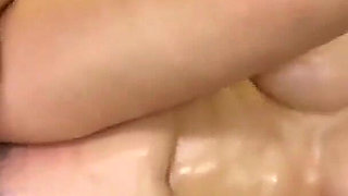 I-cup Shiina Marina Takes a Creampie on the Oiled Treatment Bed