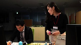 Asian slut Kana Kawai double blowjob and hardcore sex