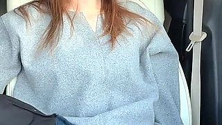 Married Woman Reaches Orgasm in the Car During Work