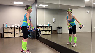 1980's Workout Video - in Gym and Bedroom