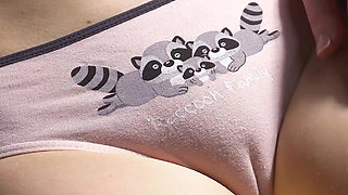 Amateur Girl In Cute Panties Showing Off Her Fat Camel Toe