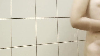 Petite Pinay Filipina Teen Whore Fingers Her Hairy Pussy in Shower