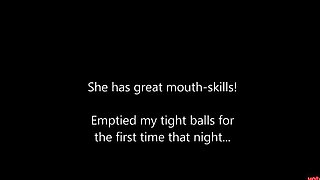 British Blonde Ex-GF Gives Blowjob and Takes Cum in Mouth