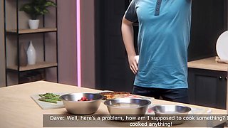 MILF Stepmom Gets ANAL Creampie From Stepson In Bathroom