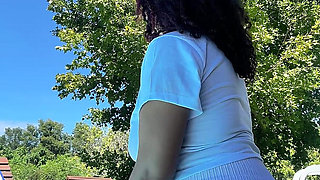 Chubby Latina Big Ass Farting by the Pool Relaxed Summer Gas Vibes