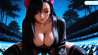 Tifa Lockhart shows huge boobs getting pounded with passion
