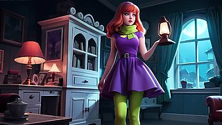 Daphne Explored a Mystical house and got a Huge Anal Creampi